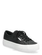 Calvin Klein Vulc Flatf Lace Up Lth Svart