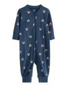 Lindex Pyjamas Fox Bf Marinblå