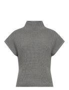 MOS MOSH Mmbiola Bine Knit Vest Grå
