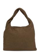 Gina Tricot Braided Large Bag Khaki Green