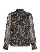 French Connection Amelia Hallie Tie Nk Blouse Svart