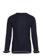 FUB High Neck Blouse Marinblå