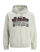 Jack & J S Jjelogo Sweat Hood 2 Col 25/26 Noos Grå