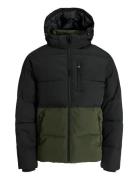 Jack & J S Jjeowen Puffer Sn Khaki Green