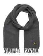 Lyle & Scott Plain Lambswool Scarf Grå