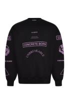 HAN Kjøbenhavn Graphic Printed Crewneck Svart