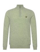 Lyle & Scott Lambswool Blend Quarter Zip Jumper Grön