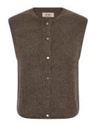 MOS MOSH Mmalmine Thora Knit Vest Brun