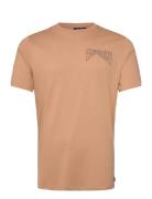 Scotch & Soda Regular Fit Left Chest Logo T-Shirt Brun