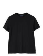 Lexington Clothing Cotton-Modal Blend Casual Tee Svart