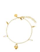 By Jolima Heart Locker Mix Bracelet Guld