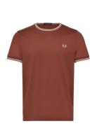 Fred Perry Twin Tipped T-Shirt Brun