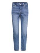 Bubbleroom Slim Ankle Jeans Blå