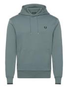Fred Perry Tipped Hooded Sweatsh Blå