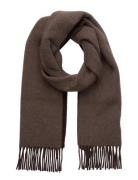 Polo Ralph Lauren Fringe-Trim Wool Scarf Brun