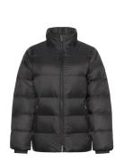 Calvin Klein Mid Down Jacket With Fur Svart