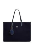 Tommy Hilfiger Th City Large Tote Melton Marinblå