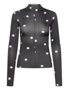Monki Slim Turtleneck Ls Top Svart