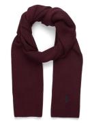 Polo Ralph Lauren Signature Pony Wool Scarf Burgundy