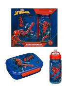 Spider-man Spider-Man Lunch Box And Water Bottle Set Blå