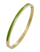 Bud To Rose Minnie Enamel Green/Gold Bracelet 4Mm Grön