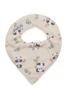 Geggamoja Bamboo Dry Bib Beige Panda 15 Kräm