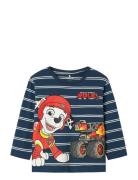 Name It Nmmsofus Paw Ls Nreg Top Box Cplg Marinblå