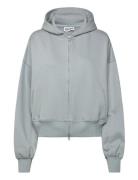 Weekday Heavy Zip Hoodie Grå