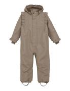 En Fant Snowsuit W. Frills Beige