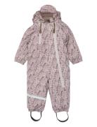 Mikk-line Pu Snow Suit 2 Zip - Aop Lila