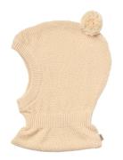 Wheat Knitted Balaclava Pomi Kräm