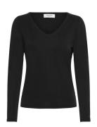 Rosemunde Rwelma Modal V-Neck T-Shirt Svart