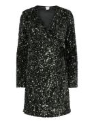 YAS Yaselle Ls Wrap Dress - Show Svart