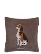 Lexington Home Dog Organic Cotton Velvet Pillow Cover Brun
