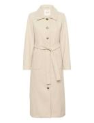 Cream Crclara Long Coat Kräm