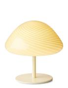 Halo Design Candy Mini Mush Table Lamp, Glass Head, Metal Base Kräm