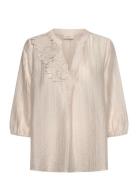 FREE/QUENT Blouse From Freequent In A Beautiful, Textured Material. Th...