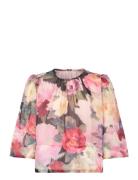 By Ti Mo Organza Top Multi/patterned