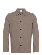 Lindbergh Superflex Brushed Melange Overshirt Beige