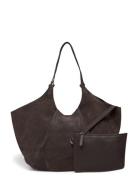 Twist & Tango Milan Suede Tote Bag Brun