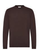 Lindbergh O Neck Recycled Yarn Knit Brun