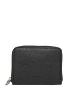SANDQVIST Leather Zip Wallet Svart