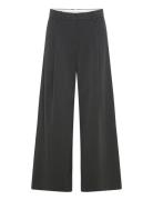 Weekday Low Rise Wide Leg Pleated Suiting Trousers Grå