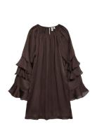 Vero Moda Vmlola L/S Abk Dress Wvn Btq Vip Brun