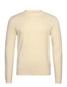 Lindbergh Rib Knitted O-Neck Knit Kräm