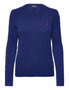 Polo Ralph Lauren Cable Wool-Cashmere Crewneck Sweater Blå