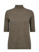 MOS MOSH Mmrelena Turtleneck Ss Knit Brun