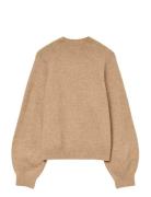 Vero Moda Vmleaf Ls High Neck Pullover Noos Beige