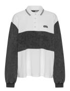 ROTATE Birger Christensen Pique Longsleeve Polo Vit