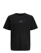 Jack & J S Jjjin Tee Ss Crew Neck Jnr Svart